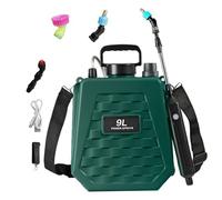 Backpack Sprayer Compact, Rechargeable Lawn Garden Spraying Equipment, Lightweight Plant Care Tool, Adjustable Nozzle System, Long-Lasting Battery, for Farm, Yard, Garden, Agricultural Use, Blue Green