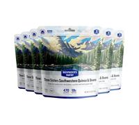 Backpacker's Pantry Three Sisters Southwestern Quinoa & Beans - Aliments lyophilisés pour randonnée et camping - Aliments d'urgence - 18 g de protéines, végétaliens, sans gluten, 6 pièces