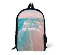 Backpacks FAITH IT UNTIL YOU MAKE IT 17inch School Bag