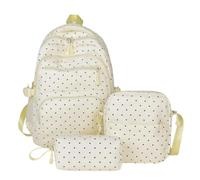 Backpacks For Girls, 3 Piece Aesthetic Dot Compartment Kids School Bag