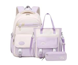 Backpacks For Girls Set, Sac D'école, Sac Fourre-tout, Tissu Léger Robuste Avec Compartiments À Fermeture Éclair, 1300 G Idéal Pour Les Voyages, L'école, Le Camping, Les Activités De Plein Air, Les Tr