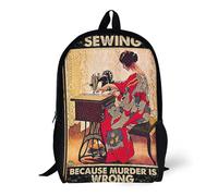 Backpacks Sewing Because Murder Is Wrong 17inch School Bag