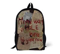 Backpacks There Was A Hole Here, It's Gone Now 17inch School Bag