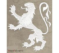 Backpatche patche dorsal Lion des Flandres blanc patch thermocollant médiéval