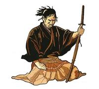 Backpatche patche dorsal Samouraï thermocollant grande taille guerrier Japon