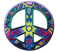 Backpatche peace love symbole patche dorsal thermocollant paix amour grand patch