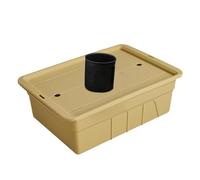 Backplates Organisateur de thé - Boîte de rangement compacte pour ensemble à thé, support de brasserie résistant à l'humidité | Bin de service extérieur pour les loisirs de pique-nique, panier à