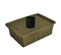 Backplates Organisateur de thé - Boîte de rangement compacte pour ensemble à thé, support de brasserie résistant à l'humidité | Bin de service extérieur pour les loisirs de pique-nique, panier à