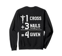 Backprint 1 Croix 3 Clous 4 donnés Sweatshirt