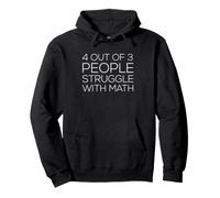 Backprint 4 Personnes sur 3 Ont du Mal avec Les Maths Sweat à Capuche