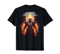 Backprint Ange de feu avec Flammes de l'enfer T-Shirt