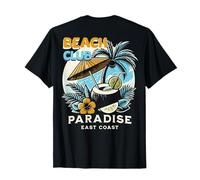 Backprint: Beach Club Paradise East Coast T-Shirt