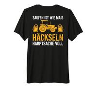 Backprint Boire, C'est comme Couper du maïs, Tant qu'il est T-Shirt Haut de Gamme
