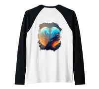 Backprint Boule à Neige de l'espace Extra-atmosphérique Manche Raglan