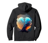 Backprint Boule à Neige de l'espace Extra-atmosphérique Sweat à Capuche