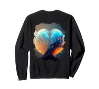 Backprint Boule à Neige de l'espace Extra-atmosphérique Sweatshirt