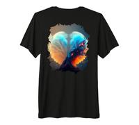 Backprint Boule à Neige de l'espace Extra-atmosphérique T-Shirt Haut de Gamme
