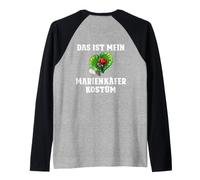 Backprint Ceci est Mon Costume de Coccinelle Bug Mignon Manche Raglan