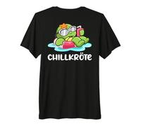 Backprint Chill Toad drôle de Motif de Tortue pour Les T-Shirt Haut de Gamme