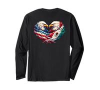 Backprint Cinco de Mayo Cœur d'aigle Mexicain américain Manche Longue