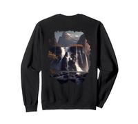 Backprint Découvrir la beauté Naturelle Cascade Un Paysage Sweatshirt