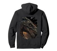 Backprint Dinosaure Fantastique T-Rex Dino Sweat à Capuche