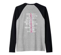Backprint éducateur Maternelle et éducation Manche Raglan
