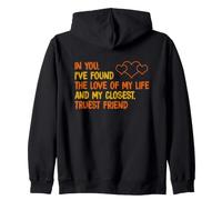Backprint en toi J'Ai trouvé l'amour de ma Vie Sweat à Capuche
