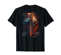 Backprint Épée flamboyante et Bouclier de Pierre Le Symbole T-Shirt