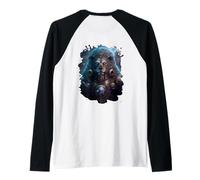 Backprint Epic Lion Le Signe du Zodiaque de la Force Manche Raglan