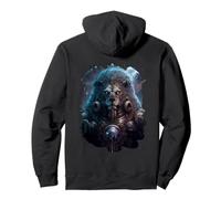 Backprint Epic Lion Le Signe du Zodiaque de la Force Sweat à Capuche