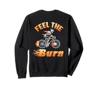 Backprint Feel The Burn Cyclistes et Cyclistes Sweatshirt