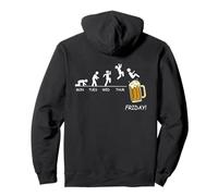 Backprint Friday Evolution Agenda semainier avec bière Sweat à Capuche