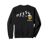 Backprint Friday Evolution Agenda semainier avec bière Sweatshirt