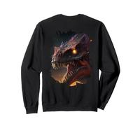 Backprint Géant cracheur de feu Le redoutable Dinosaure Sweatshirt