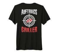 Backprint Grillmeister Barbecue sur Commande T-Shirt Haut de Gamme
