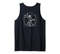 Backprint Guitare électrique Homme vitruvien Débardeur