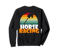 Backprint Horse Racing Hobby Horse et équitation Sweatshirt