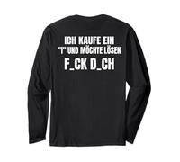 Backprint j'achète Un i et Je Voudrais résoudre f_CK d_ch Manche Longue