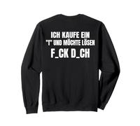 Backprint j'achète Un i et Je Voudrais résoudre f_CK d_ch Sweatshirt