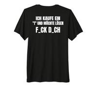 Backprint j'achète Un i et Je Voudrais résoudre f_CK d_ch T-Shirt Haut de Gamme