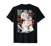 Backprint Japan Aesthetic Kitsune Fox Horror Streetwear T-Shirt