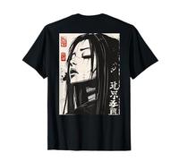 Backprint Japan Aesthetic Kuchisake Onna Horror Streetwear T-Shirt