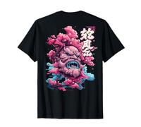 Backprint Japan Aesthetic Vaporwave Cherry Blossom Horror T-Shirt