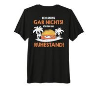 Backprint Je n'ai Rien à Faire Je suis retraité T-Shirt Haut de Gamme