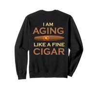 Backprint Je vieillis comme Un Bon Cigare Sweatshirt