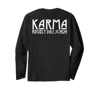 Backprint Karma règle ce Sort de Justice Manche Longue