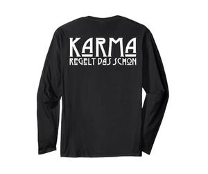 Backprint Karma règle ce Sort de Justice Manche Longue