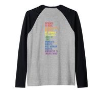 Backprint La gentillesse est Tout LGBTQ + Pride Manche Raglan