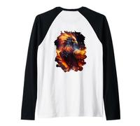 Backprint La splendeur majestueuse du phénix de résurrection Manche Raglan